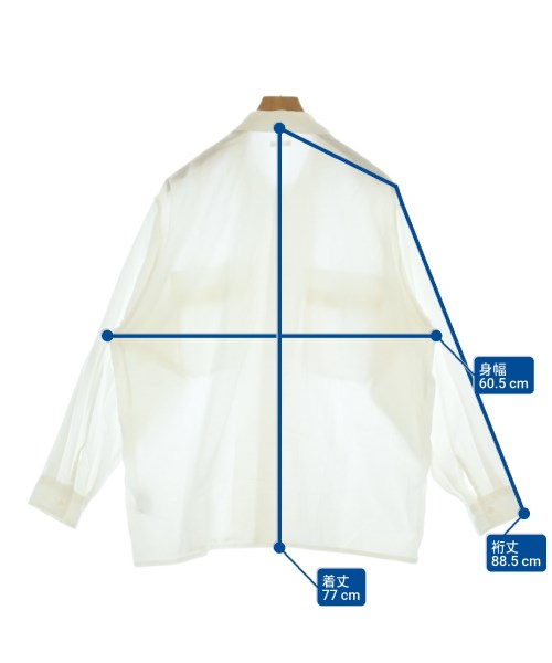 COMOLI（コモリ）カジュアルシャツ 白 サイズ:3(L位) メンズ/2200653316116