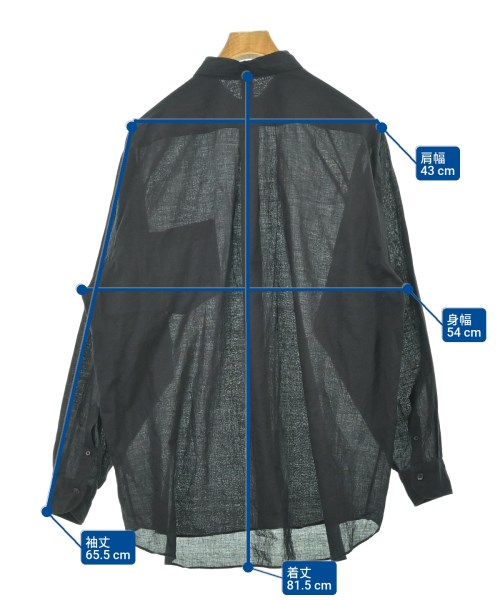 COMOLI（コモリ）カジュアルシャツ 黒 サイズ:4(XXL位) メンズ/2200663022021