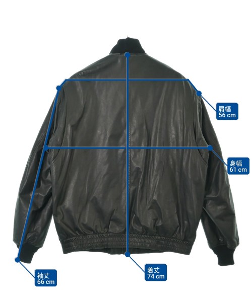 COMOLI（コモリ）ライダース 黒 サイズ:3(L位) メンズ/2200663509010