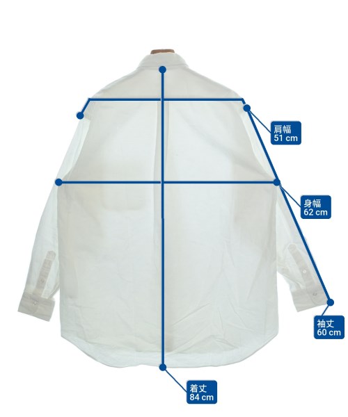 COMOLI（コモリ）カジュアルシャツ 白 サイズ:1(S位) メンズ/2200660832128