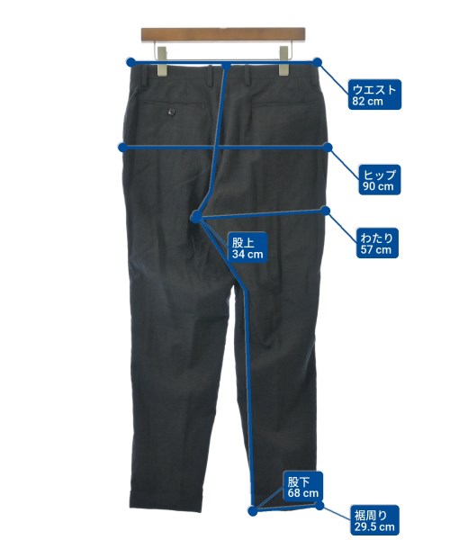 COMOLI（コモリ）スラックス 黒 サイズ:2(M位) メンズ/2200666168054