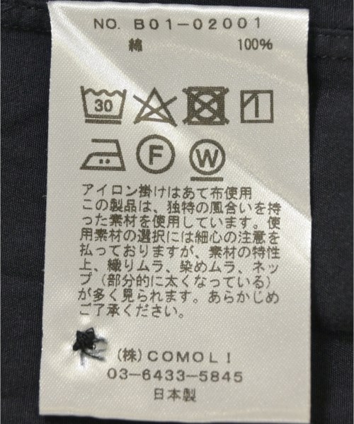 COMOLI（コモリ）カジュアルシャツ 紺 サイズ:5(XXXL位) メンズ/2200666221032