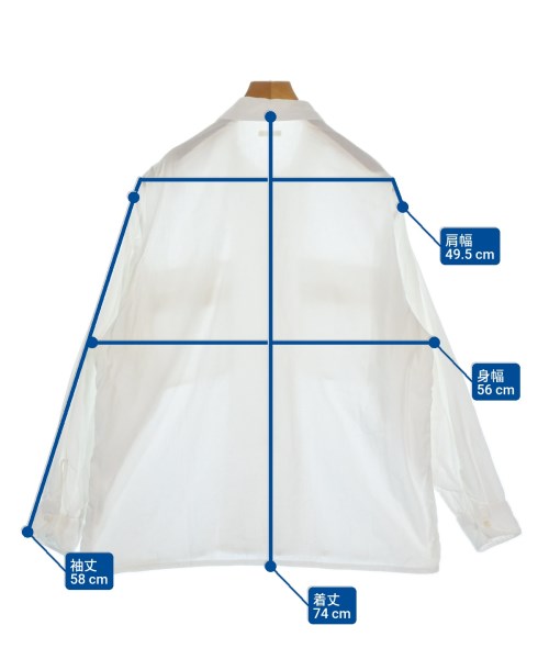 COMOLI（コモリ）カジュアルシャツ 白 サイズ:2(M位) メンズ/2200664377021