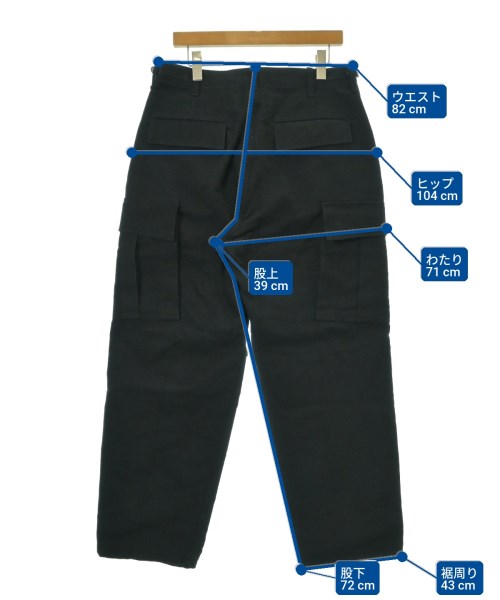 COMOLI（コモリ）カーゴパンツ 黒 サイズ:2(M位) メンズ/2200669367010