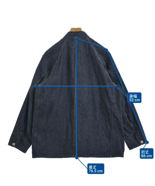 COMOLI（コモリ）カバーオール 紺 サイズ:2(M位) メンズ/2200669566017