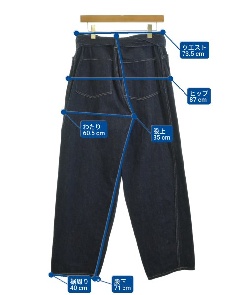 COMOLI（コモリ）デニムパンツ 紺 サイズ:2(M位) メンズ/2200669566024