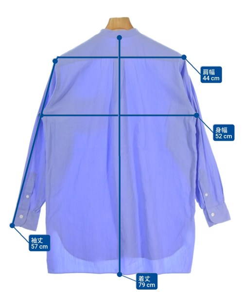 COMOLI（コモリ）カジュアルシャツ 紫 サイズ:0(XS位) メンズ/2200669680096