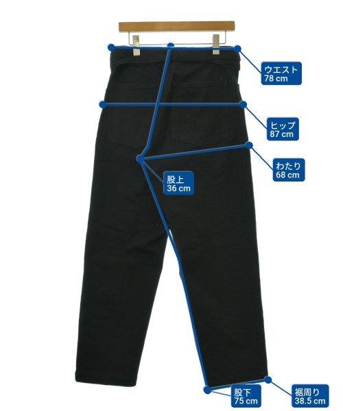 COMOLI（コモリ）デニムパンツ 黒 サイズ:1(S位) メンズ/2200667987111