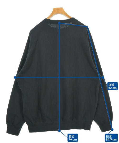 COMOLI（コモリ）スウェット 黒 サイズ:4(XL位) メンズ/2200670474042