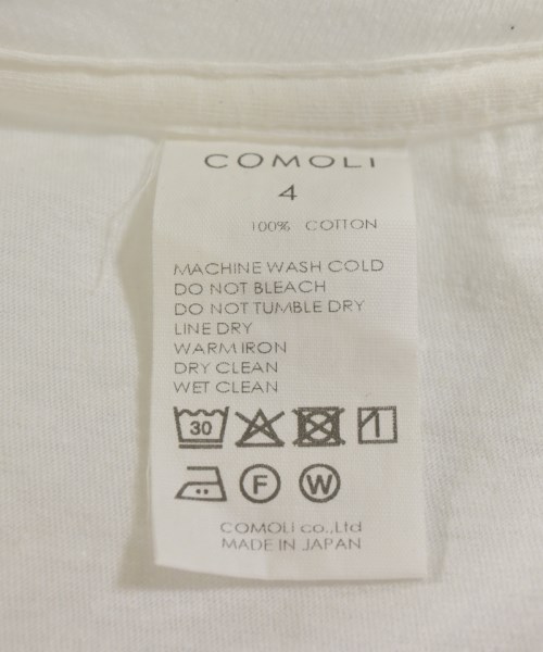 COMOLI（コモリ）Tシャツ・カットソー 白 サイズ:4(XL位) メンズ/2200725713027