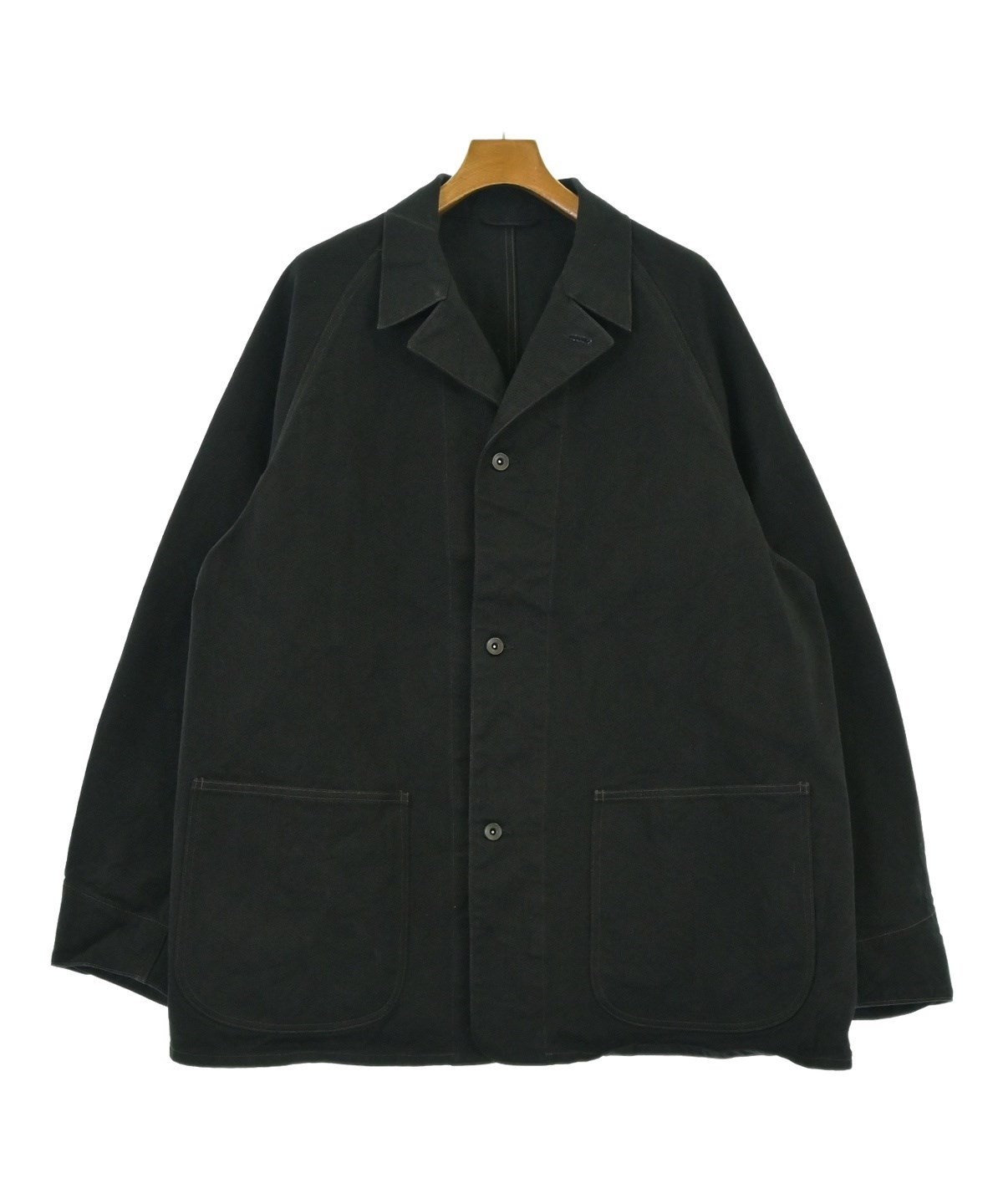COMOLI 24SS カバーオール COMOLI（コモリ）カバーオール 黒 サイズ:4(XL位) メンズ