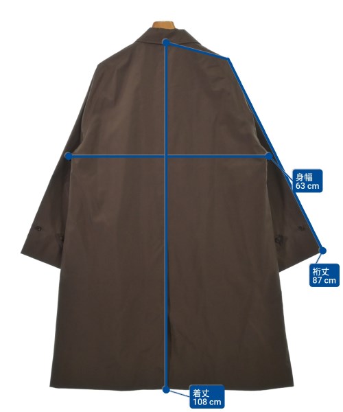 KAPTAIN SUNSHINE（キャプテンサンシャイン）ステンカラーコート 茶 サイズ:38(S位) メンズ/2200623476024