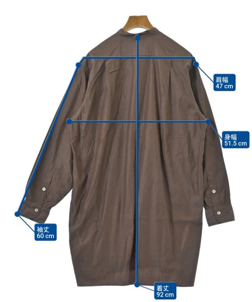 KAPTAIN SUNSHINE（キャプテンサンシャイン）シャツワンピース 茶 サイズ:36(S位) レディース/2200631949046