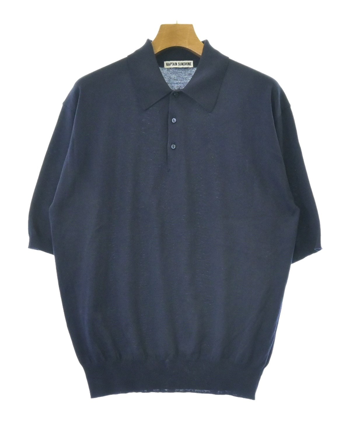 【週末セール】キャプテンサンシャイン ニットポロ ネイビー42(XL) 週末セール】キャプテンサンシャイン ニットポロ ネイビー42(XL