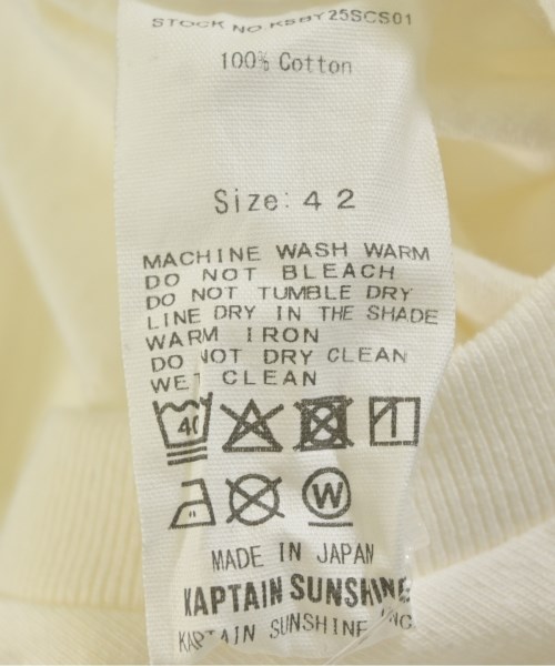 KAPTAIN SUNSHINE（キャプテンサンシャイン）Tシャツ・カットソー 白 サイズ:42(XS位) メンズ/2200709258452