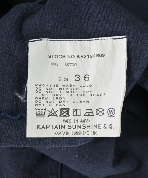 KAPTAIN SUNSHINE（キャプテンサンシャイン）Tシャツ・カットソー 紺 サイズ:36(M位) メンズ/2200704271043