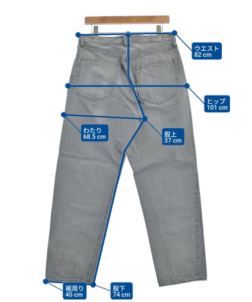 KAPTAIN SUNSHINE（キャプテンサンシャイン）デニムパンツ グレー サイズ:34(XL位) メンズ/2200665197079