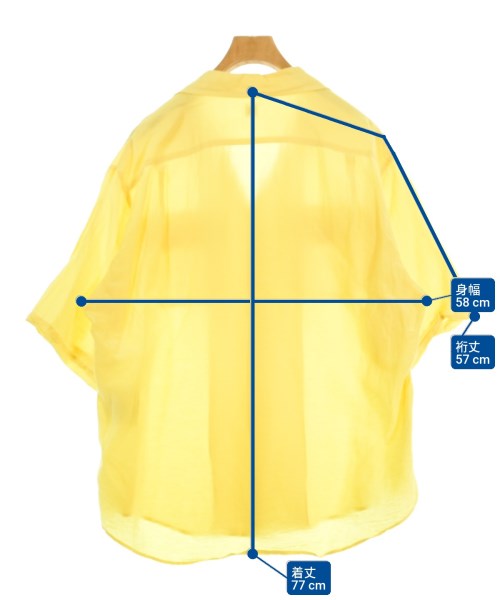 KAPTAIN SUNSHINE（キャプテンサンシャイン）カジュアルシャツ 黄 サイズ:40(M位) メンズ/2200671242084