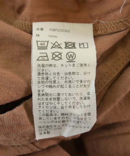 KAPTAIN SUNSHINE（キャプテンサンシャイン）Tシャツ・カットソー 茶 サイズ:40(M位) メンズ/2200729959049