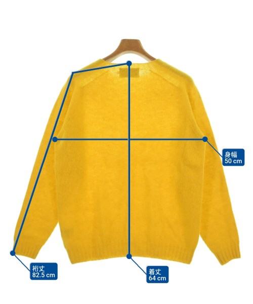 Harley OF SCOTLAND（ハーレーオブスコットランド）ニット・セーター 黄 サイズ:42(XS位) メンズ/2200617468073