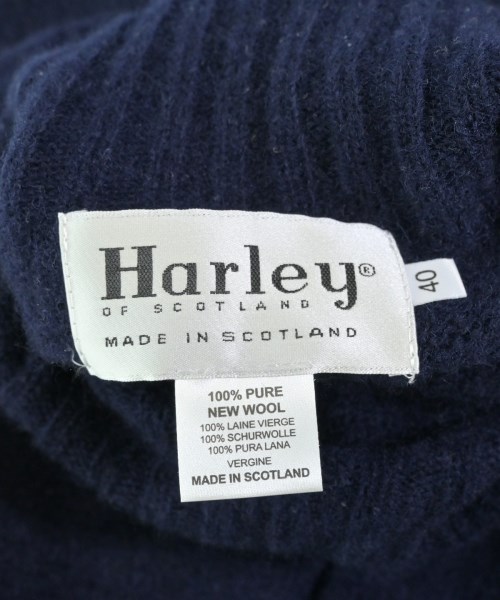 Harley OF SCOTLAND（ハーレーオブスコットランド）ニット・セーター 紺 サイズ:40(M位) メンズ/2200617831044