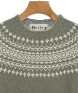 Harley OF SCOTLAND（ハーレーオブスコットランド）ニット・セーター カーキ サイズ:44(S位) メンズ/2200612585072