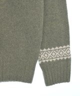 Harley OF SCOTLAND（ハーレーオブスコットランド）ニット・セーター カーキ サイズ:44(S位) メンズ/2200612585072