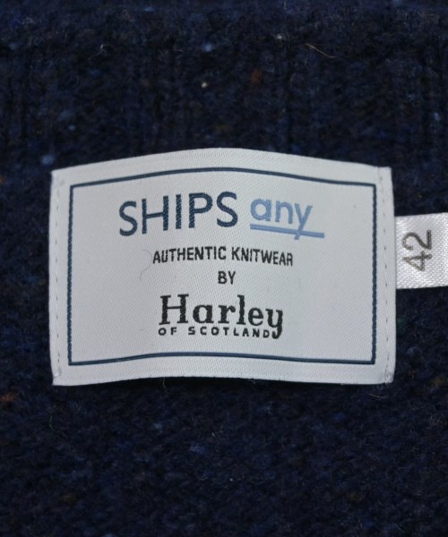 Harley OF SCOTLAND（ハーレーオブスコットランド）ニット・セーター 紺 サイズ:42(XS位) メンズ/2200675468053