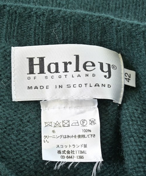 Harley OF SCOTLAND（ハーレーオブスコットランド）ニット・セーター 緑 サイズ:42(XS位) メンズ/2200701535155