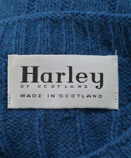Harley OF SCOTLAND（ハーレーオブスコットランド）ニット・セーター 青 サイズ:38(M位) メンズ/2200647436028