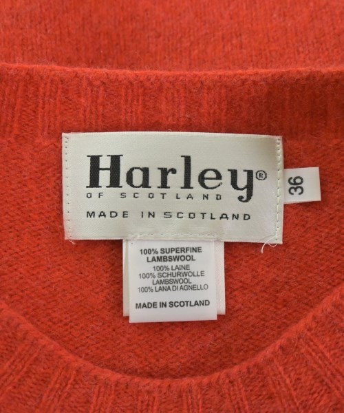 Harley OF SCOTLAND（ハーレーオブスコットランド）ニット・セーター 赤 サイズ:36(S位) レディース/2200610562044