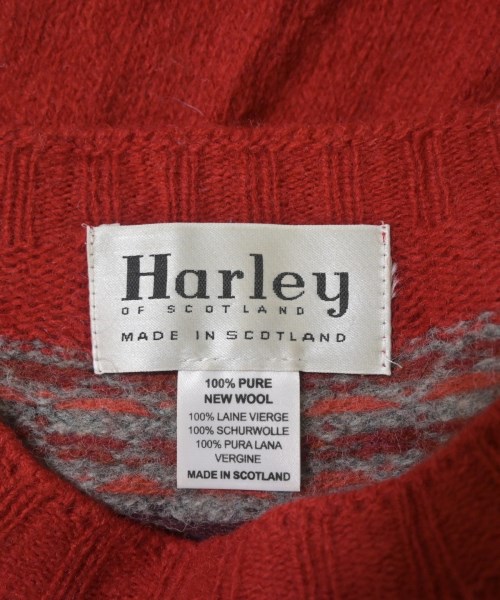 Harley OF SCOTLAND（ハーレーオブスコットランド）ニット・セーター 赤 サイズ:F レディース/2200672705465