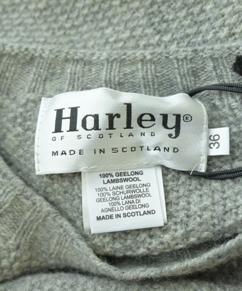 Harley OF SCOTLAND（ハーレーオブスコットランド）ニット・セーター グレー サイズ:36(S位) レディース/2200675360043
