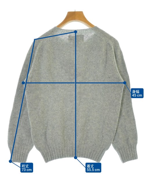 Harley OF SCOTLAND（ハーレーオブスコットランド）ニット・セーター グレー サイズ:36(S位) レディース/2200675360043