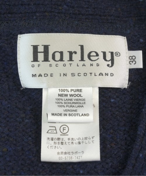Harley OF SCOTLAND（ハーレーオブスコットランド）カーディガン 紺 サイズ:38(M位) レディース/2200703925060