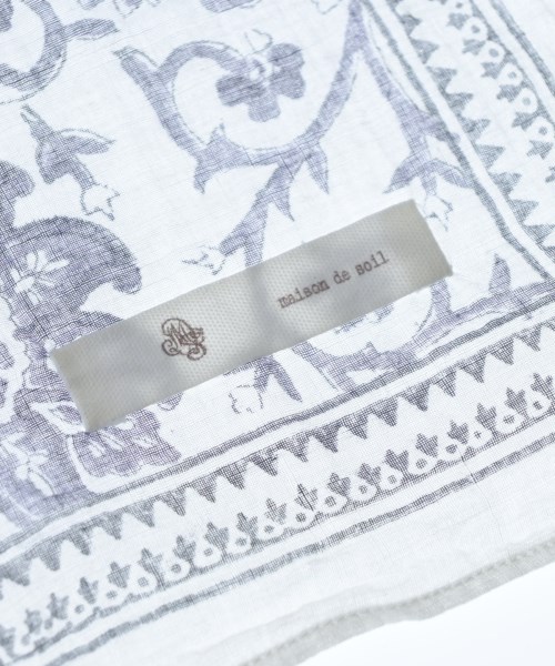 maison de soil（メゾンドソイル）バンダナ・スカーフ 白 サイズ:- レディース/2200640921064