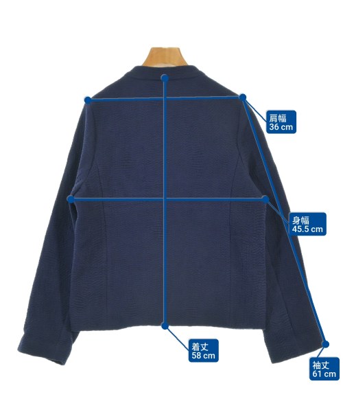 maison de soil（メゾンドソイル）カジュアルジャケット 紺 サイズ:1(S位) レディース/2200677137056