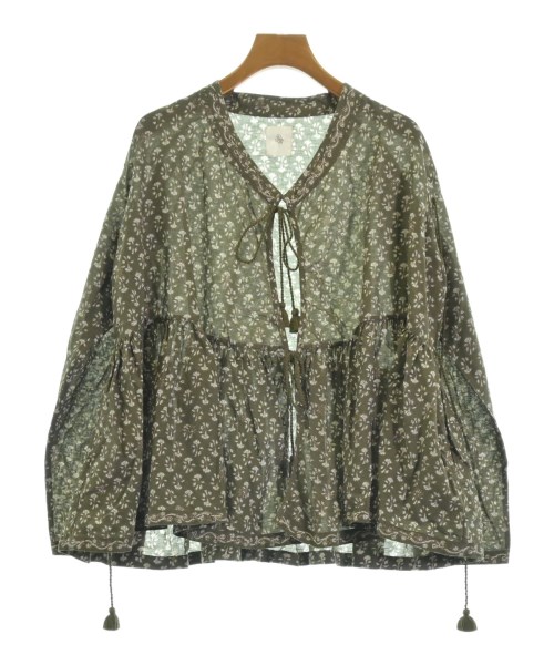 maison de soil(メゾンドソイル)ブラウス カーキ サイズ:2(M位)/2200619514112
