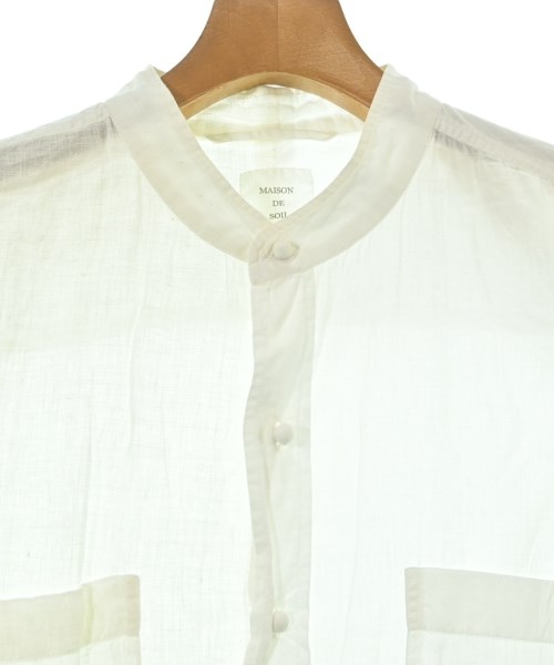 maison de soil（メゾンドソイル）カジュアルシャツ 白 サイズ:1(S位) メンズ/2200647103173