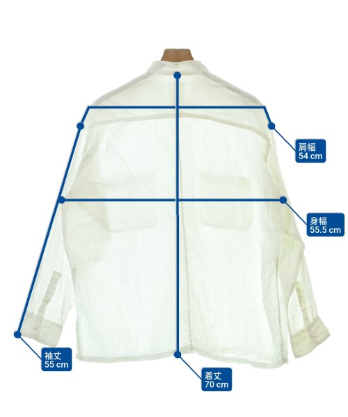 maison de soil（メゾンドソイル）カジュアルシャツ 白 サイズ:1(S位) メンズ/2200647103173