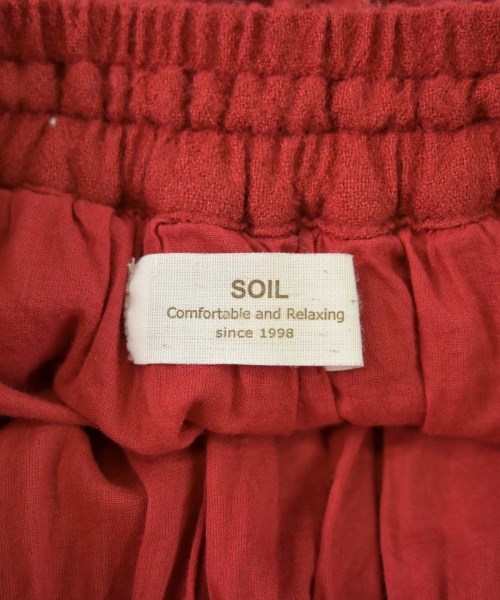 maison de soil（メゾンドソイル）ロング・マキシ丈スカート 赤 サイズ:2(M位) レディース/2200671690465
