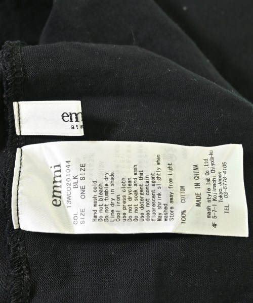 emmi atelier（エミアトリエ）ワンピース 黒 サイズ:F レディース/2200627670671