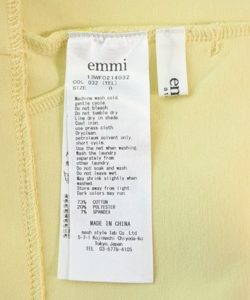 emmi atelier（エミアトリエ）パーカー 黄 サイズ:0(XS位) レディース/2200627137143