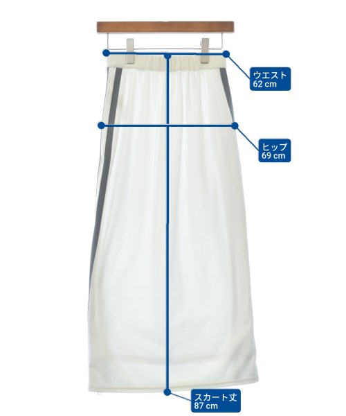 emmi atelier（エミアトリエ）ロング・マキシ丈スカート 白 サイズ:0(XS位) レディース/2200627750090