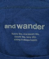 and wander（アンド　ワンダー）Tシャツ・カットソー 青 サイズ:L メンズ/2200638523065