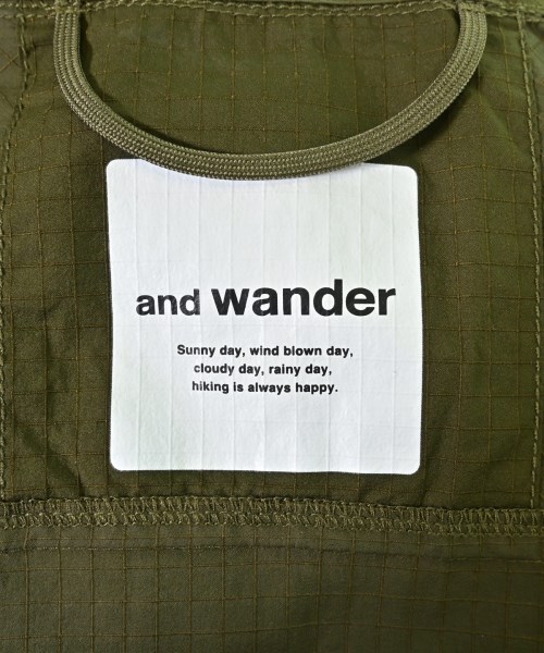 and wander（アンド　ワンダー）ブルゾン カーキ サイズ:M メンズ/2200615276076