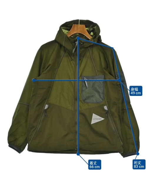 and wander（アンド　ワンダー）ブルゾン カーキ サイズ:M メンズ/2200615276076