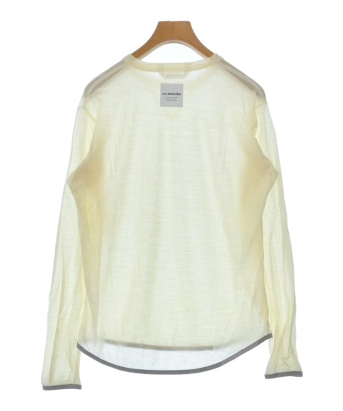 and wander（アンド　ワンダー）Tシャツ・カットソー 白 サイズ:-(XL位) レディース/2200632147113