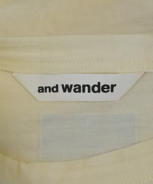 and wander（アンド　ワンダー）Tシャツ・カットソー 白 サイズ:-(XL位) レディース/2200632147113