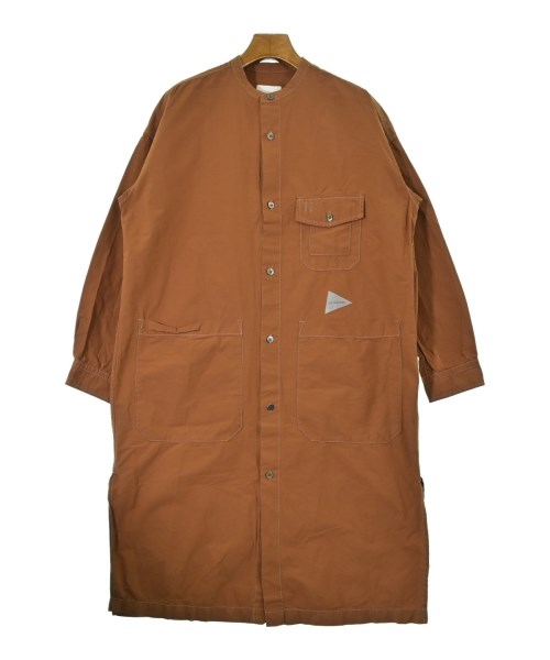 and wander シャツワンピース